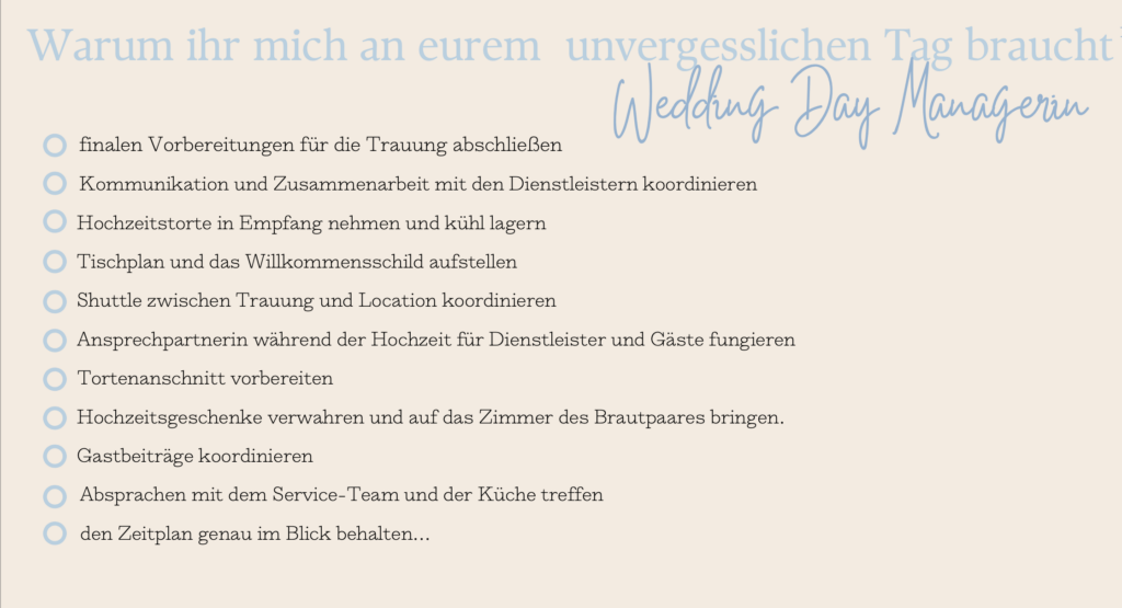warum brauchst du mich auf deiner Hochzeit